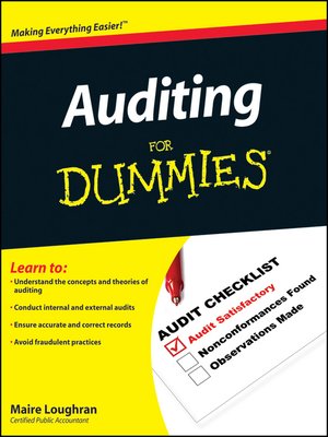cover image of Auditing For Dummies